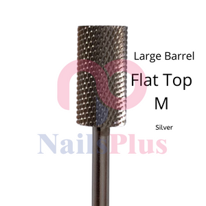 Large Barrel - Regular Flat Top - M - Silver - WS