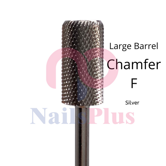 Large Barrel - Chamfer - F - Silver