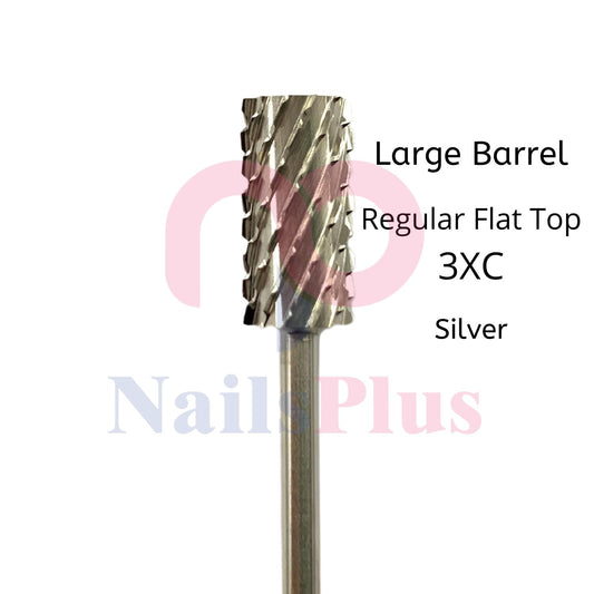 Large Barrel - Regular Flat Top - 3XC - Silver - WS