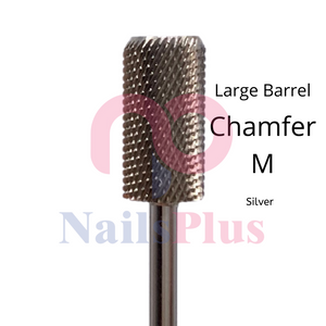 Large Barrel - Chamfer - M - Silver - WS