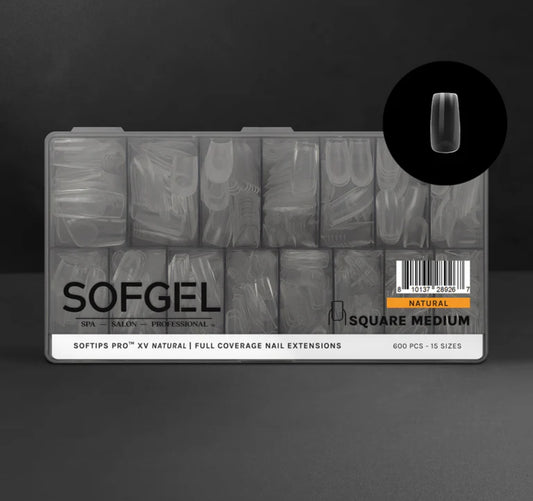 Gel-X Tips - XV Natural Square Medium
