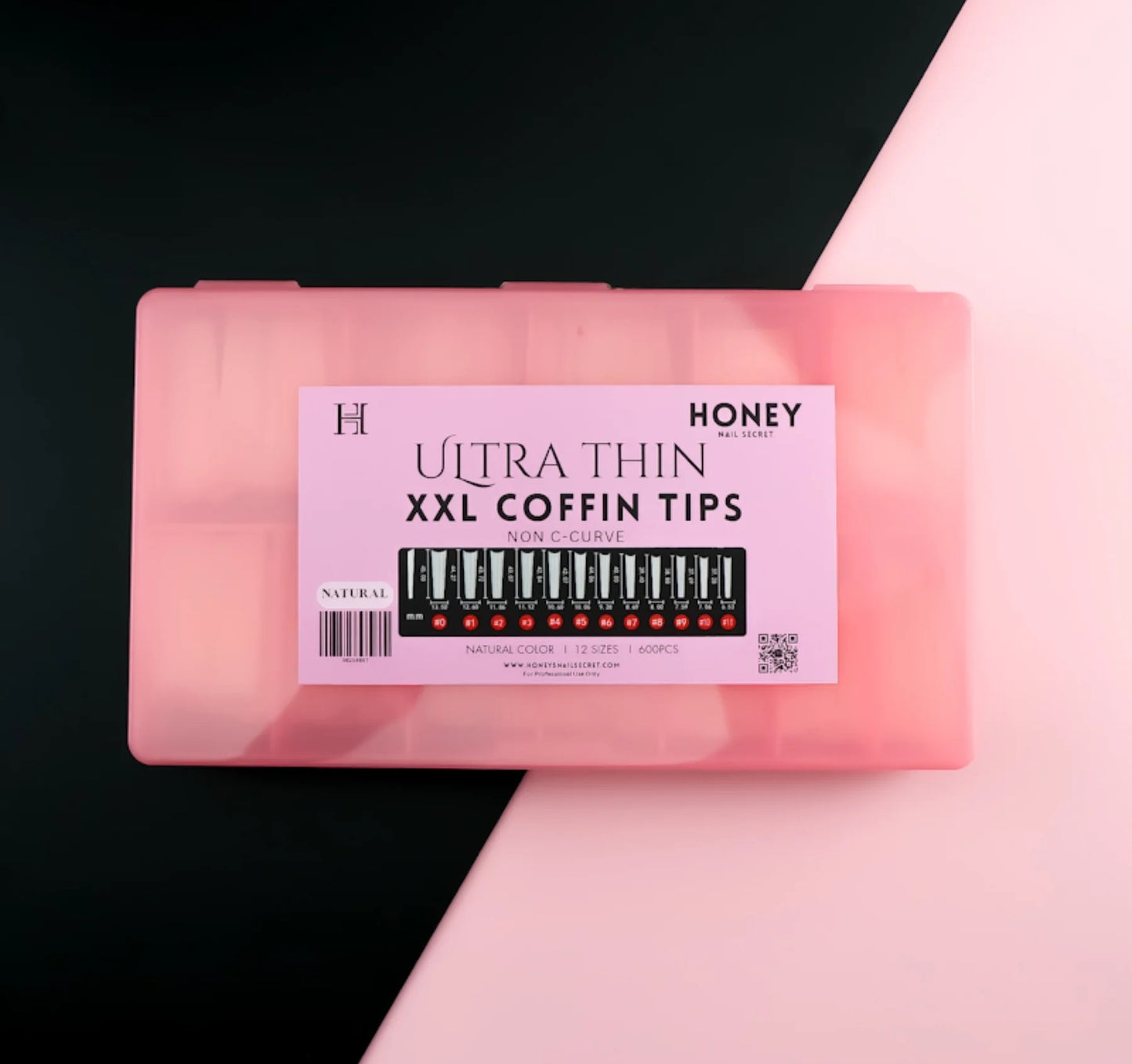 No C-Curve Ultra Thin 2XL Coffin Tips