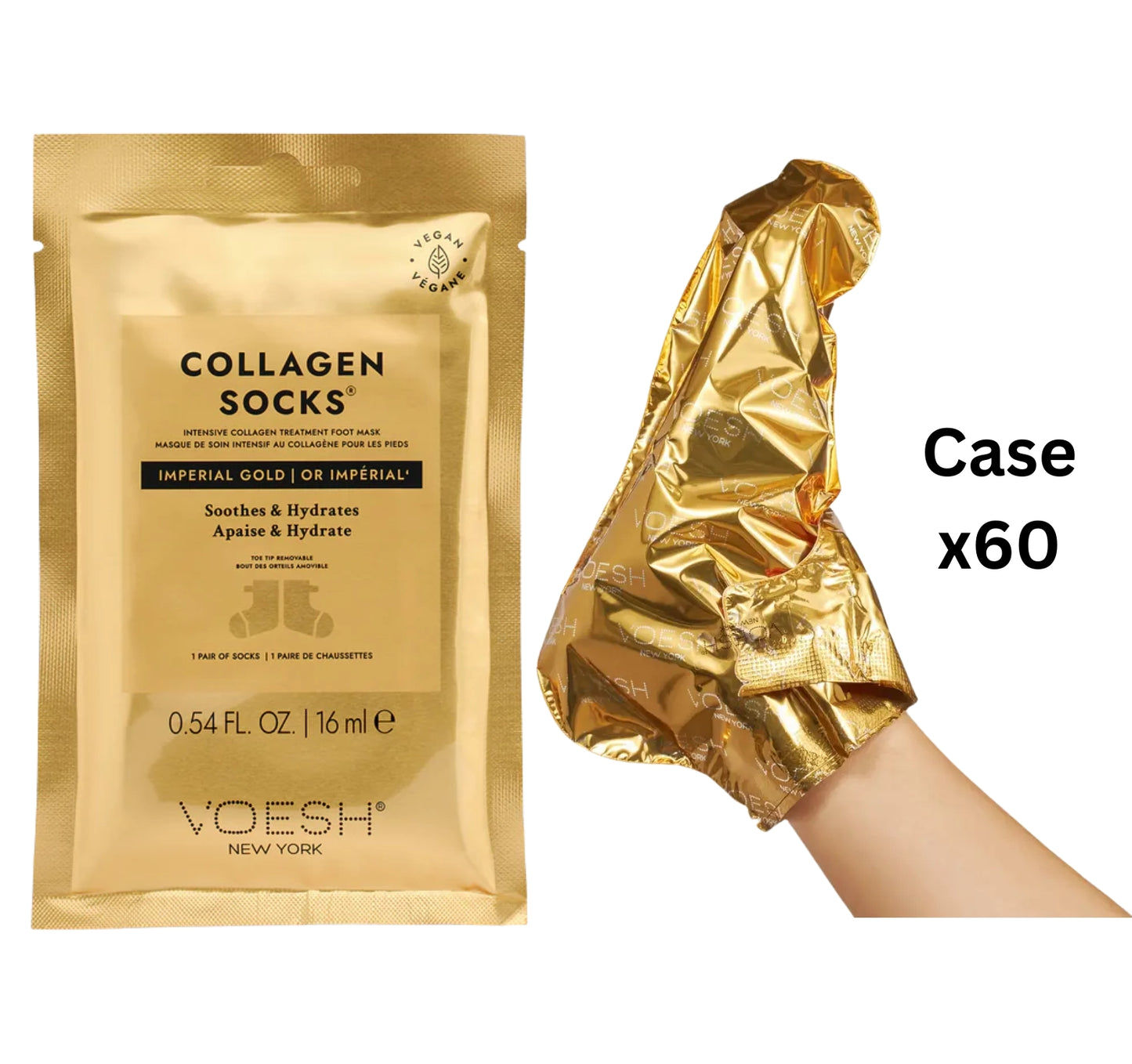 Collagen Socks 24K Gold
