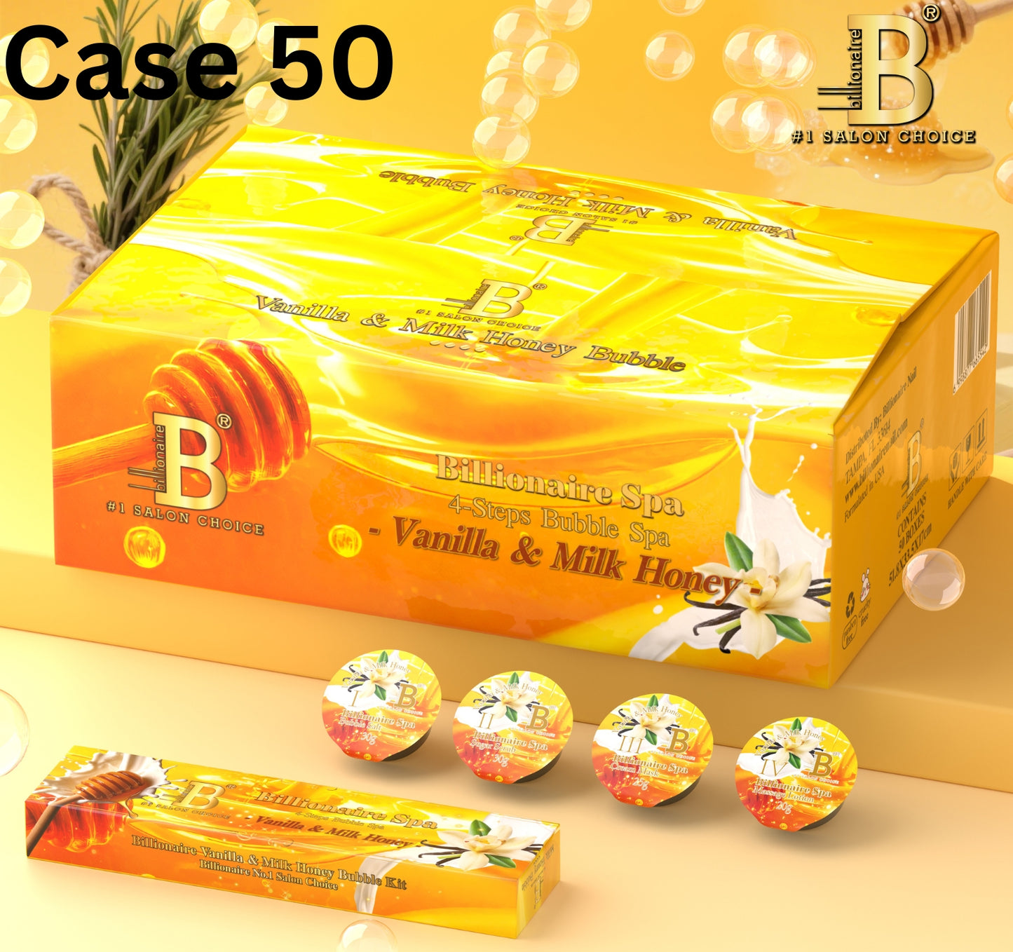 4 Step Bubble - Vanilla Milk Honey CASE