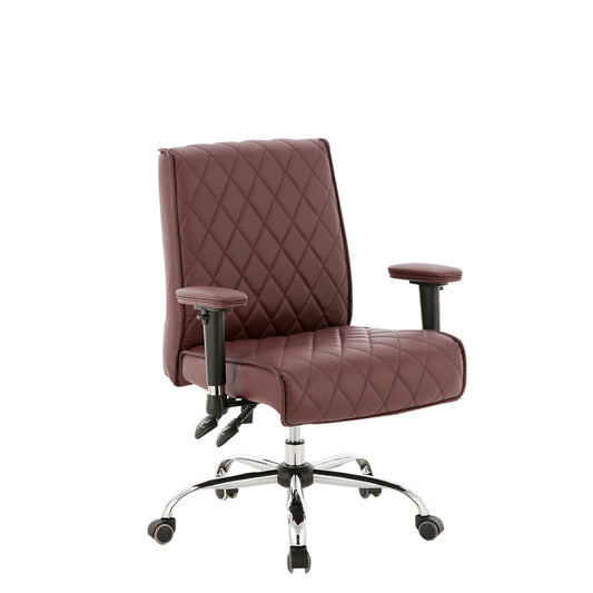 Delia Customer Chair - Burgundy