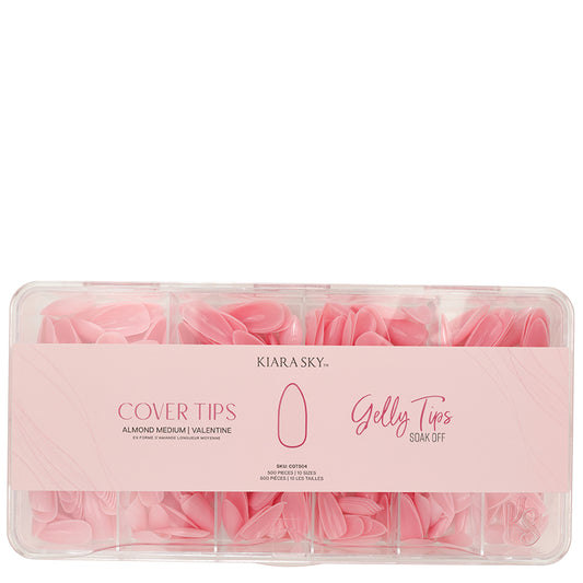 Gelly Tips - Almond Medium - Valentine