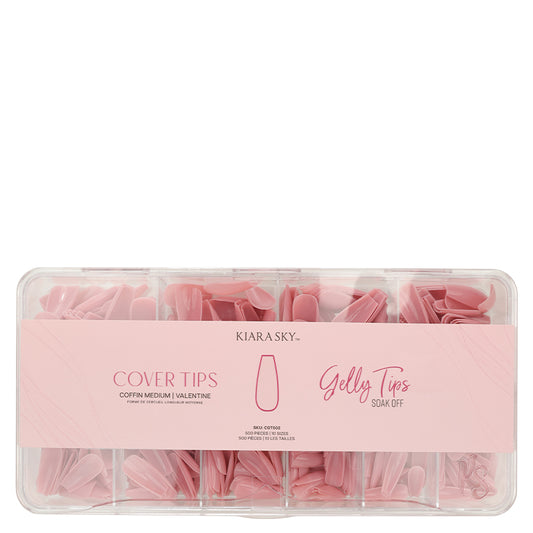 Gelly Tips - Coffin Medium - Valentine