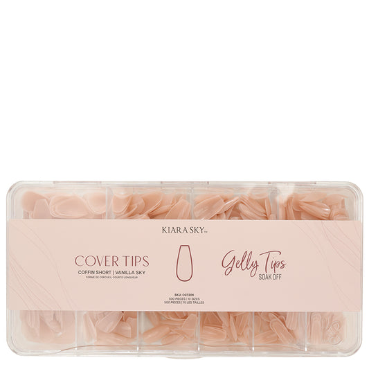 Gelly Tips - Coffin Short - Vanilla Sky