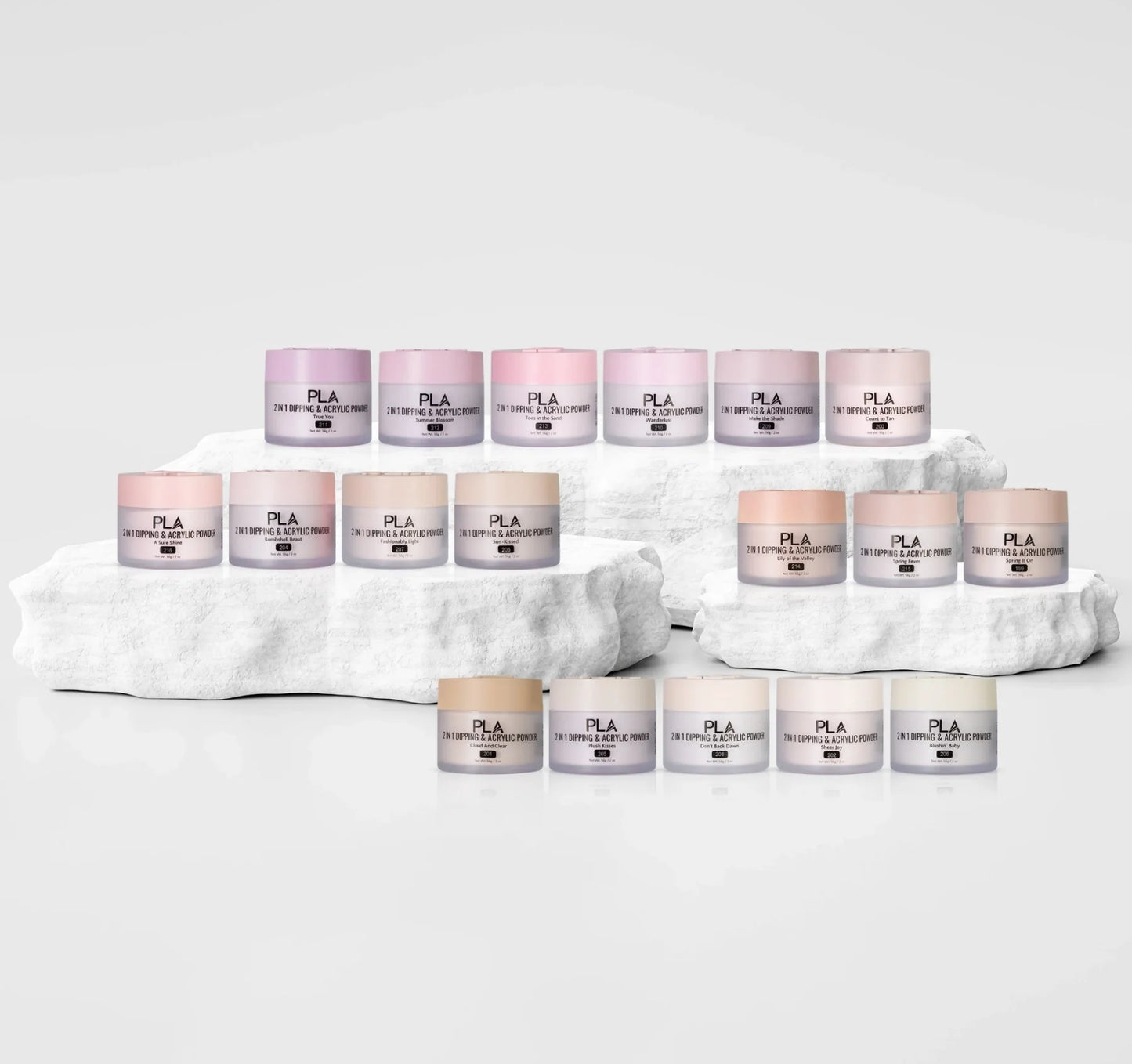Fashionably Light Powder Collection 18 Colors