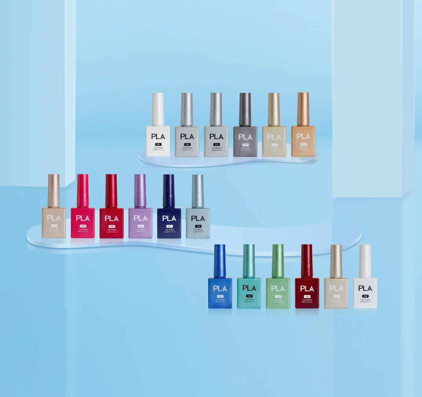 Glitter Gel Polish Collection 18 Colors