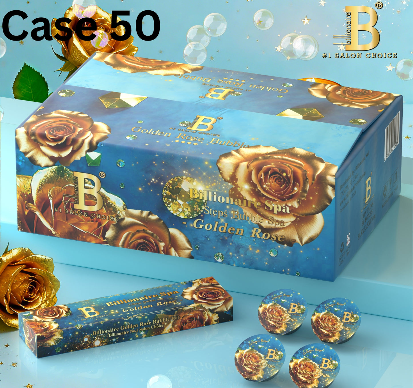 4 Step Bubble - Golden Rose CASE