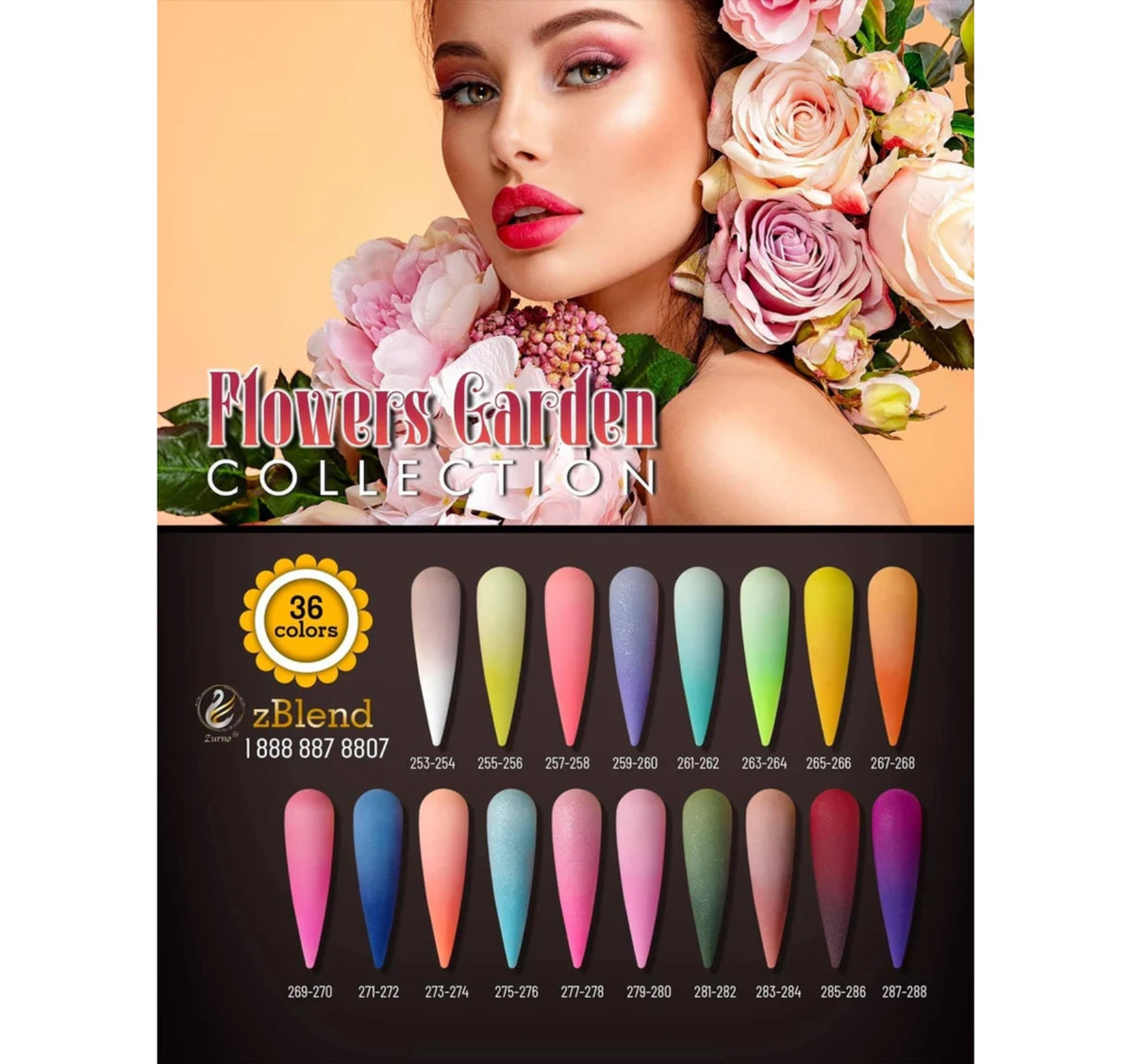 Powder zBlend Flowers Garden Collection #253-288