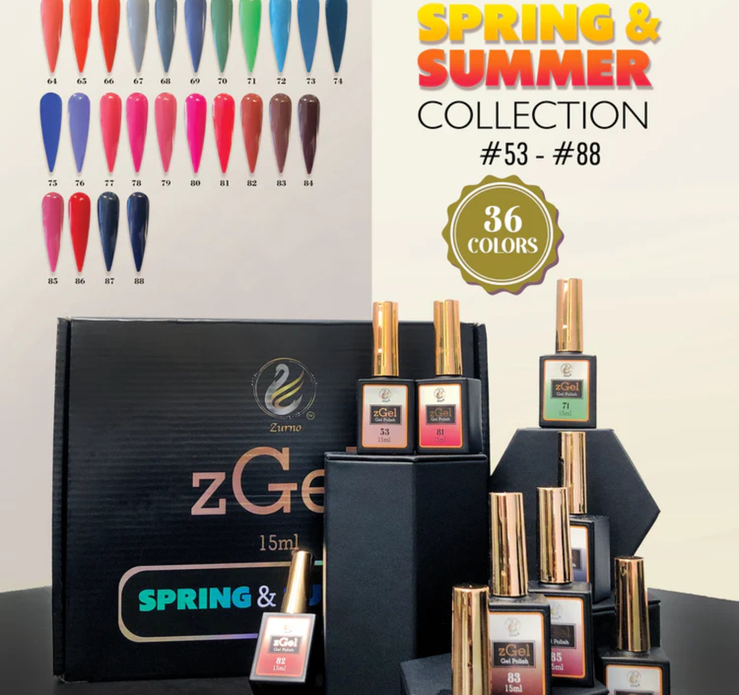 Gel Polish zGel Spring and Summer Collection #053-088