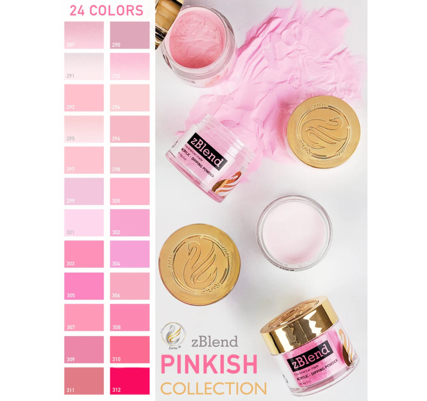 Powder zBlend Pinkish Collection #289-312