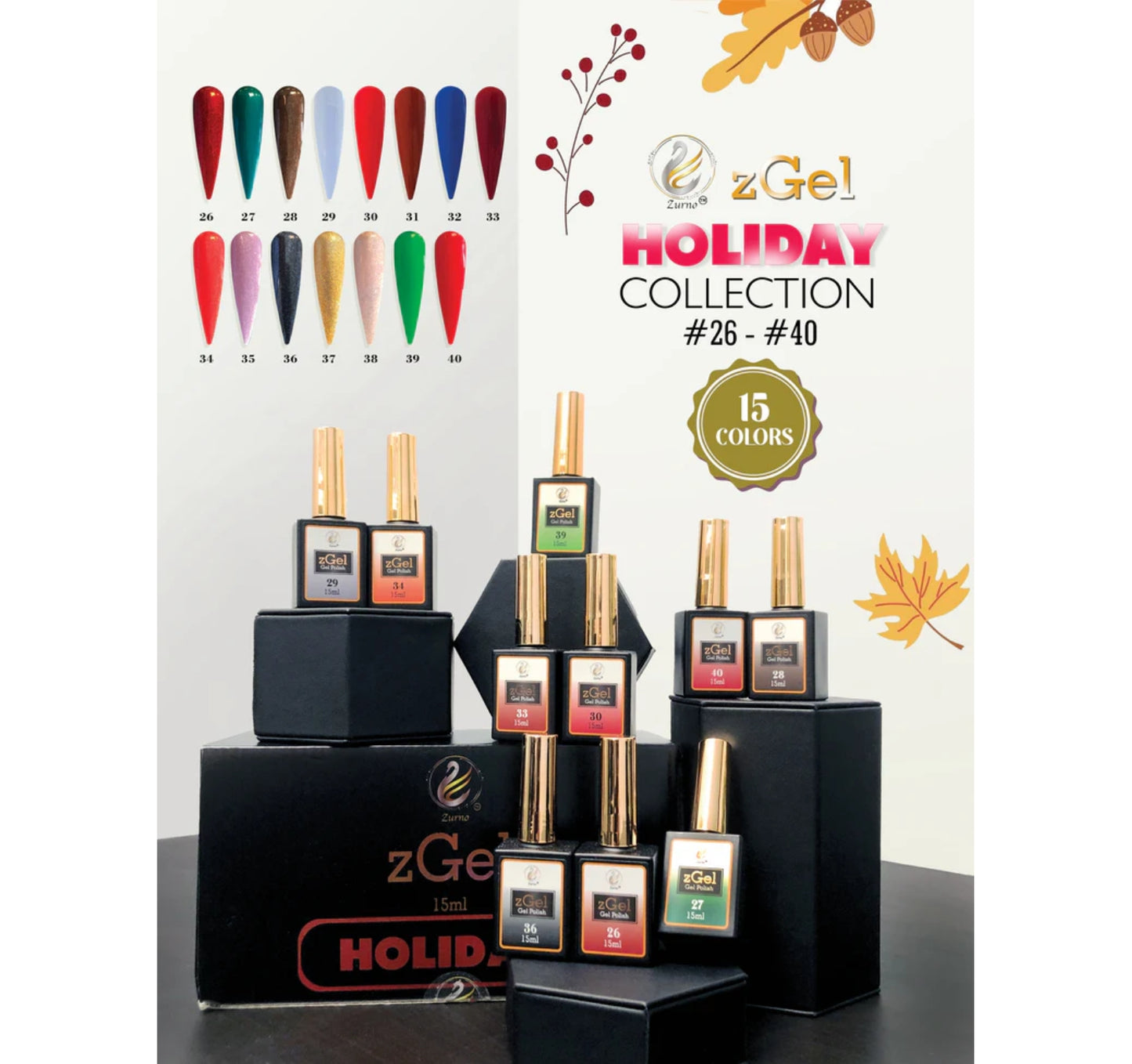 Gel Polish zGel Holiday Collection #026-040