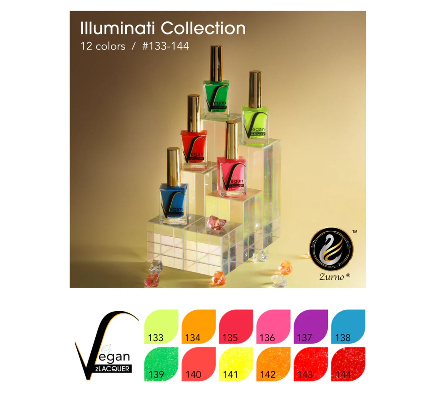 Polish zLacquer Illuminati Collection #133-144